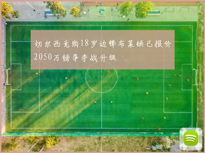 切尔西竞购18岁边锋布莱顿已报价2050万镑争夺战升级